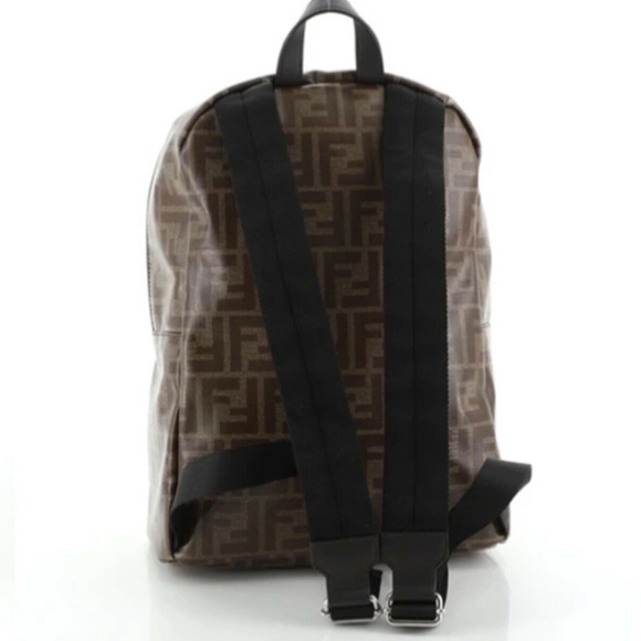 Fendi Monster Backpack Zucca Coated Canvas Medium